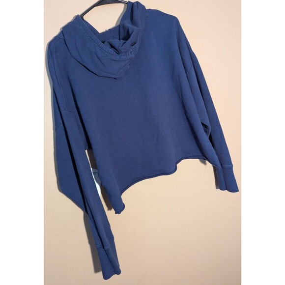 Notre Dame Crop Top Hoodie Womens Size X-Large Navy - New w/tags Zoozatz - Picture 6 of 15